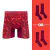 Hot Stuff Bundle - Mens Bamboo Boxer Shorts & Matching Socks