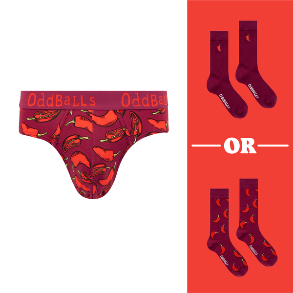 Hot Stuff Bundle - Mens Briefs & Matching Socks