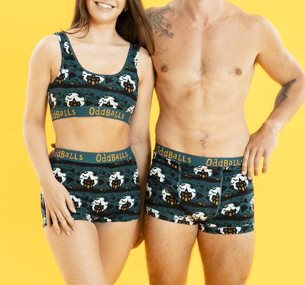 Haunted House - Mens Cotton Boxer Shorts