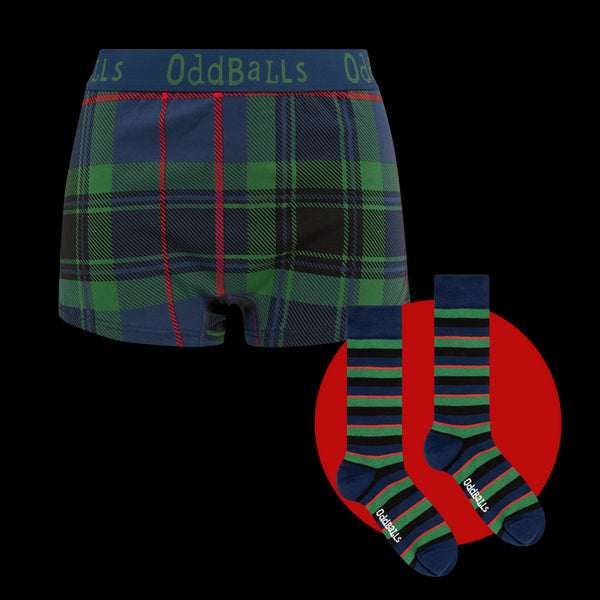 Highlands Bundle - Ladies Boxer Shorts & Sock