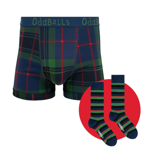 Highlands - Mens Boxer Shorts & Matching Sock