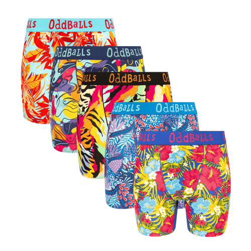 Island Time Bundle - Ladies Bamboo Boxer Shorts 5 Pack