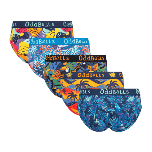 Island Time Bundle - Ladies Cotton Briefs 5 Pack
