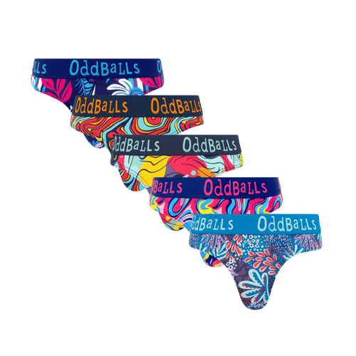 Island Time Bundle - Ladies Cotton Thong 5 Pack