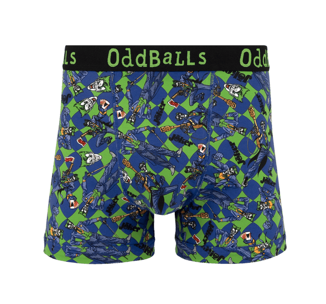 The Joker Checkered - Mens Cotton Boxer Shorts
