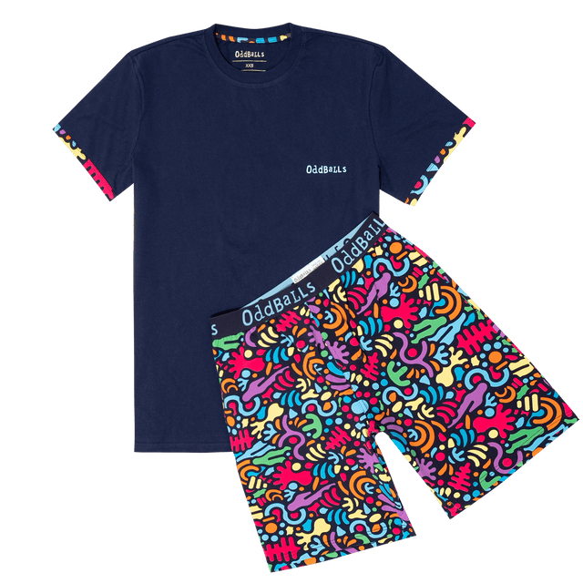 Mens Short Pyjamas - Jurassic - Shorts & T-Shirt