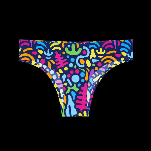 Vibrant Vibes Bundle - Ladies Seamless Brazilian Briefs 12 Pack Bundle