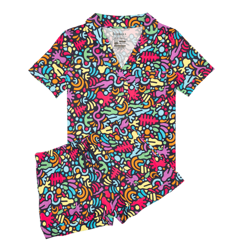 Jurassic - Modal Women's Short Button Up Pyjamas Set