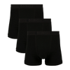 Stealth Black - Mens Cotton Boxer Shorts 3 Pack