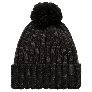 Black - Knitted Bobble Hat