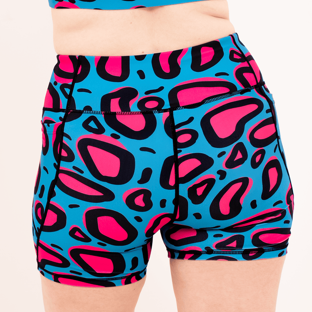 Lazy Leopard - Ladies Gym Shorts