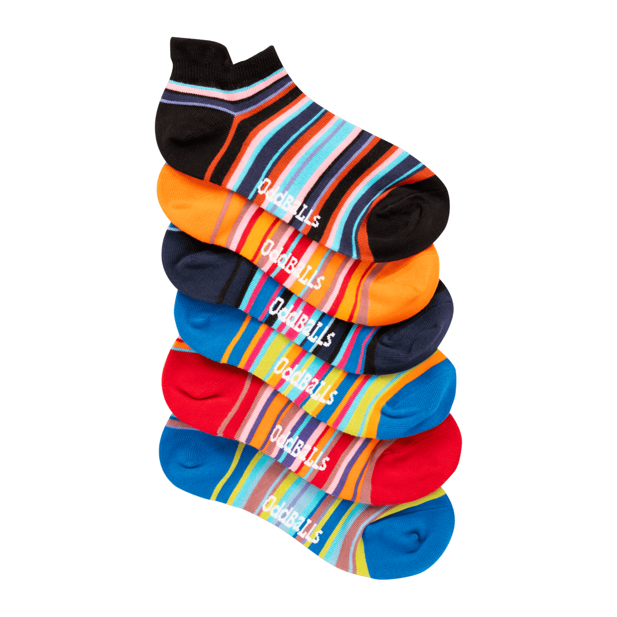Lines Bundle - 6 Pack Trainer Sock Bundle