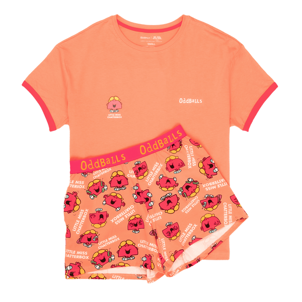 Little Miss Chatterbox - Women's Short Pyjamas Set (T-Shirt & Shorts)