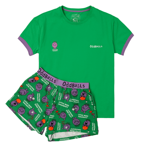 Little Miss Naughty - Women's Short Pyjamas Set (T-Shirt & Shorts)