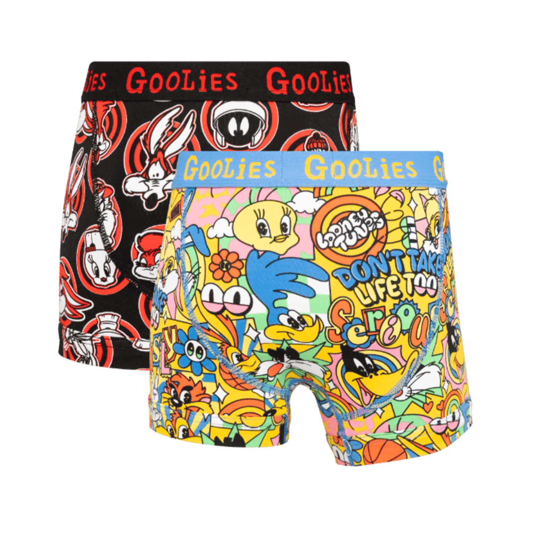 Looney Tunes Bundle - Kids Cotton Boxer Shorts 2 Pack back