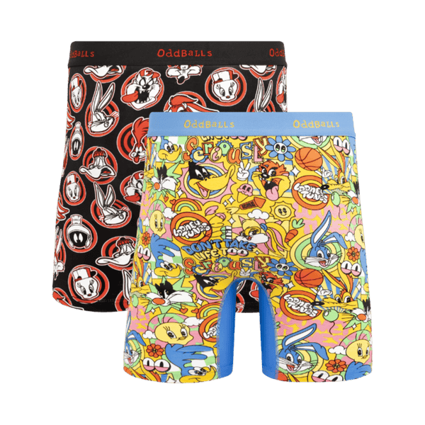 Looney Tunes Bundle - Mens Bamboo Boxer Shorts 2 Pack back