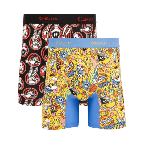 Looney Tunes Bundle - Mens Bamboo Boxer Shorts 2 Pack front