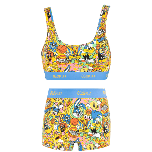 Looney Tunes Bundle - Womens Bralette & Boxers Matching Set
