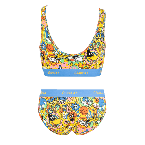 Looney Tunes Bundle - Womens Bralette & Briefs Matching Set
