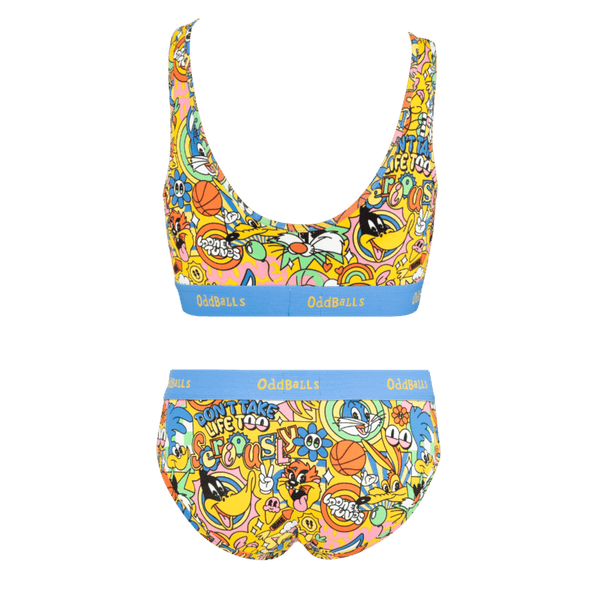 Looney Tunes Bundle - Womens Bralette & Briefs Matching Set back