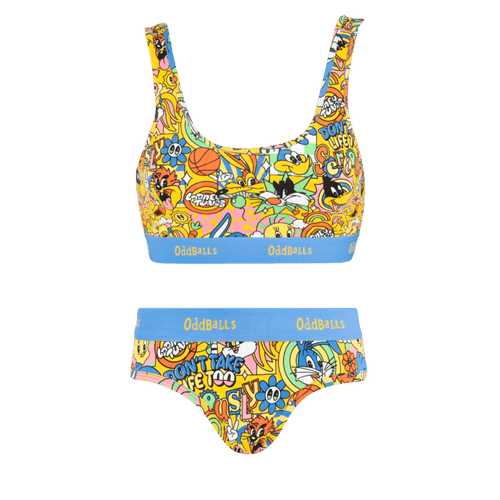 Looney Tunes Bundle - Womens Bralette & Briefs Matching Set