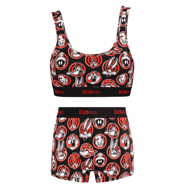 Looney Tunes Target Bundle - Womens Bralette & Boxers Matching Set front