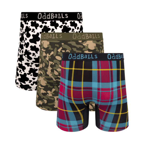 Loyal Legends Bundle - Mens Bamboo Boxer Shorts 3 Pack back