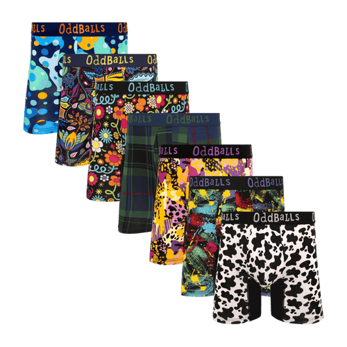 Bargain Bums Bundle - Mens Bamboo Boxer Shorts 7 Pack