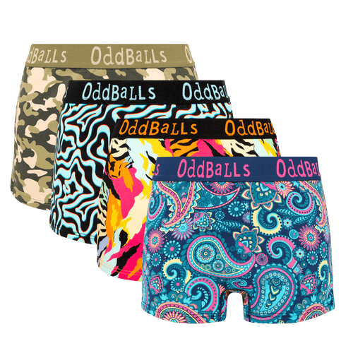 New Favourites Bundle - Ladies Boxer Shorts 4 Pack Bundle