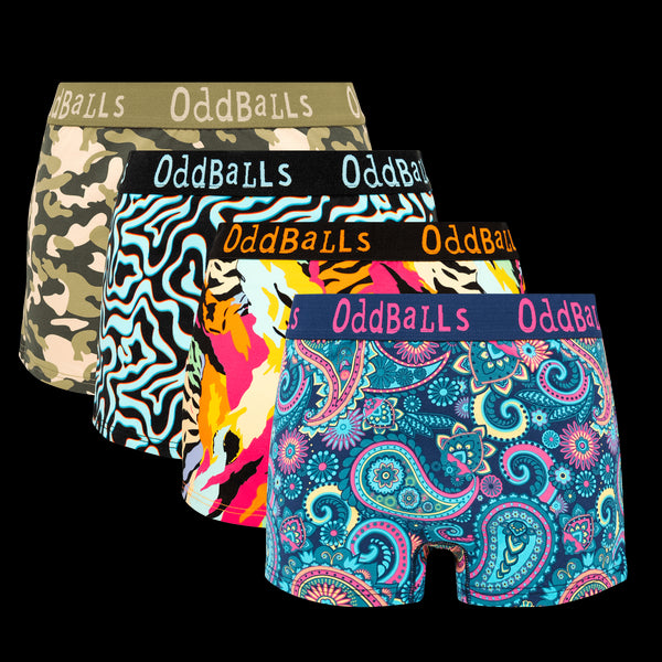 New Favourites Bundle - Ladies Boxer Shorts 4 Pack Bundle
