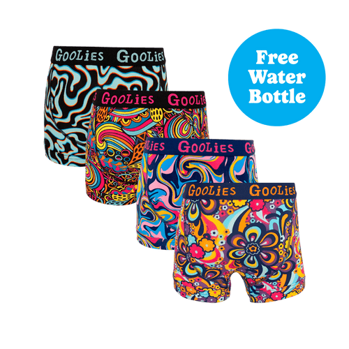Little Legends Bundle - Boys Boxer Shorts 4 Pack Bundle + Free Water Bottle