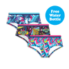 Little Loves - Girls Knickers 3 Pack Bundle + Free Water Bottle