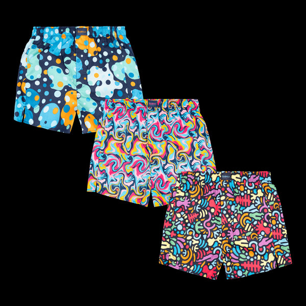 Let Loose Bundle - Mens Loose Fit Boxer Shorts 3 Pack