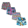Let Loose Bundle - Mens Loose Fit Boxer Shorts 4 Pack
