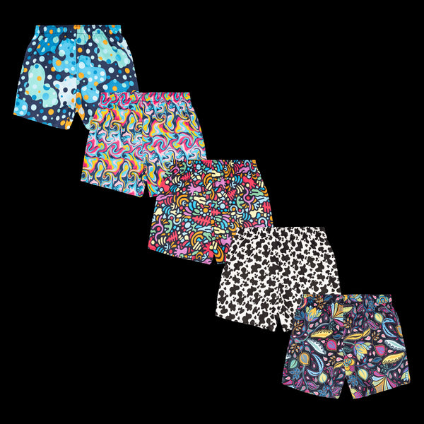 Let Loose Bundle - Mens Loose Fit Boxer Shorts 5 Pack
