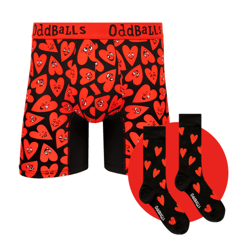 Loved Up Bundle - Mens Bamboo Boxer Shorts & Sock