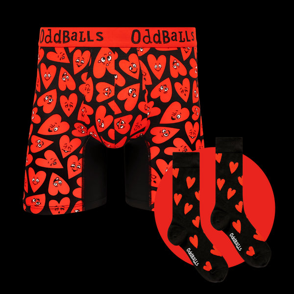 Loved Up Bundle - Mens Bamboo Boxer Shorts & Sock