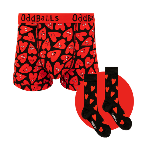 Loved Up Bundle - Mens Boxer Shorts & Sock