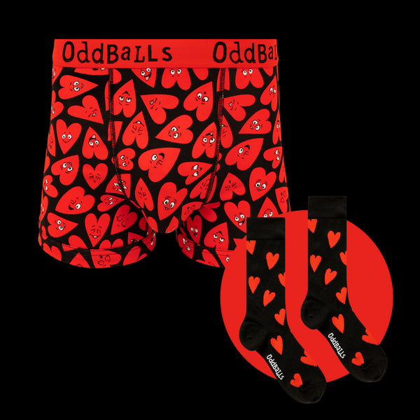 Loved Up Bundle - Mens Boxer Shorts & Sock