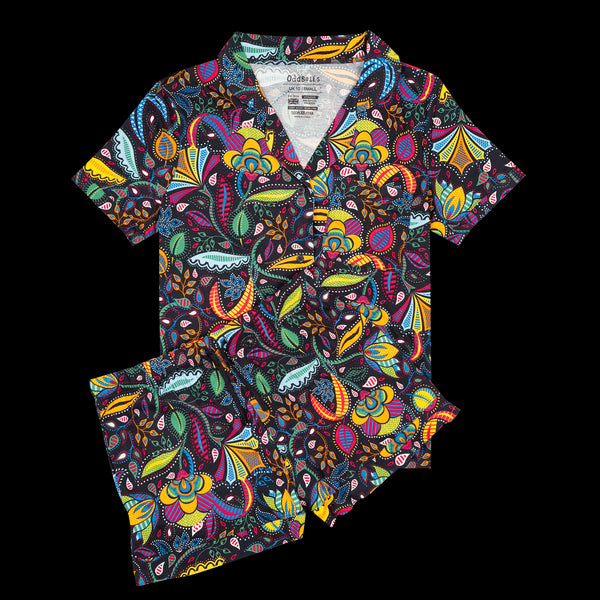 Magic Garden - Modal Women's Short Button Up Pyjamas Set