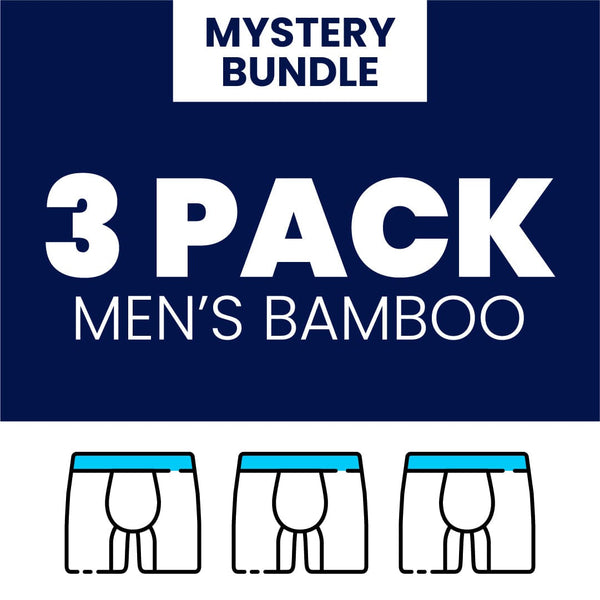 Mystery Bundle - Mens Bamboo Boxer Shorts 3 Pack Bundle