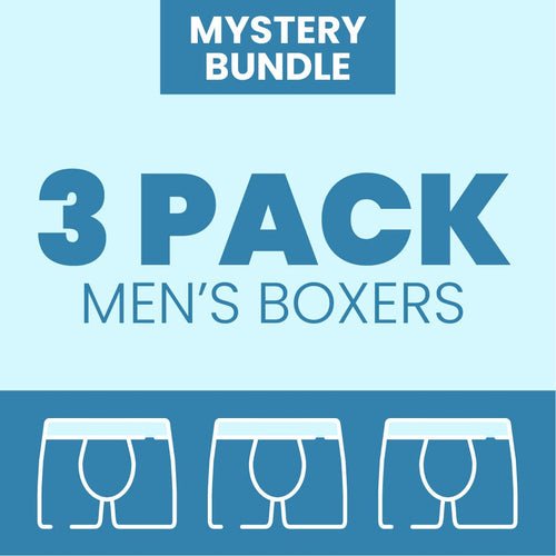 Mens Boxer Shorts Bundle - 3 Pack Mystery Box