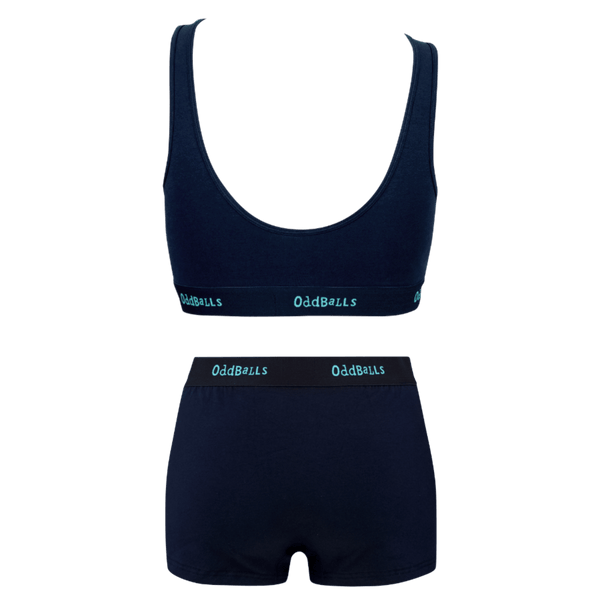 Midnight Bundle - Womens Bralette & Boxers Matching Set