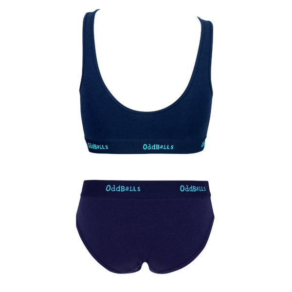 Midnight Bundle - Womens Bralette & Briefs Matching Set back