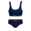 Midnight Bundle - Womens Bralette & Briefs Matching Set front