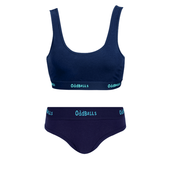 Midnight Bundle - Womens Bralette & Briefs Matching Set front