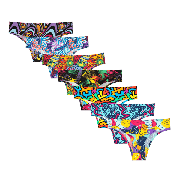 Midnight Sun Bundle - Ladies Seamless Brazilian Briefs 7 Pack front
