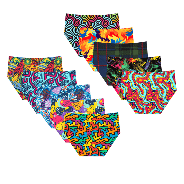 Midnight Sun Bundle - Ladies Seamless Full Briefs 10 Pack back