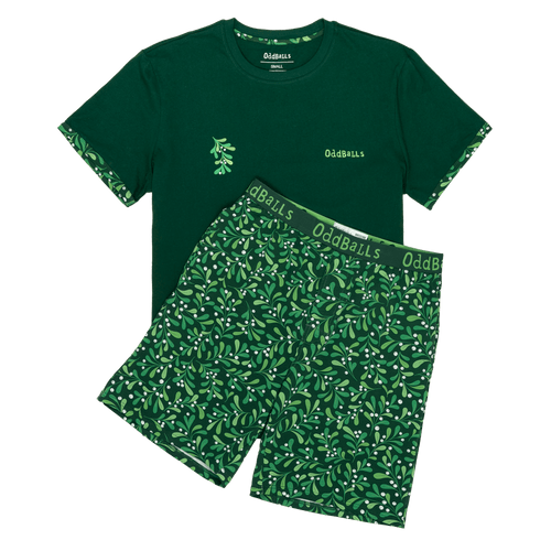 Mistletoe - Men's Short Pyjamas Set (T-Shirt & Trousers)