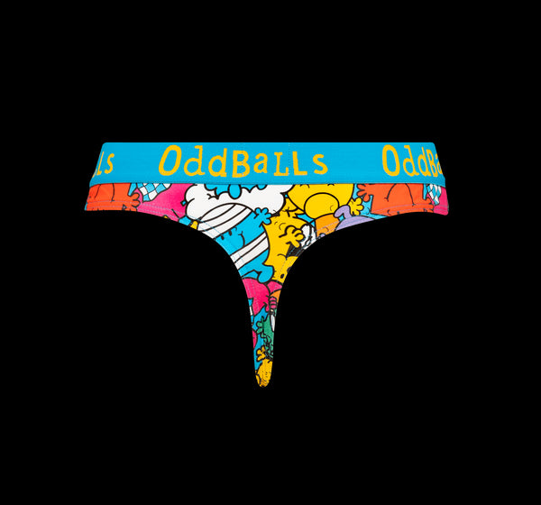 Mr Men Multi - Ladies Thong
